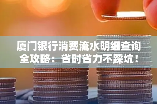 厦门银行消费流水明细查询全攻略：省时省力不踩坑！